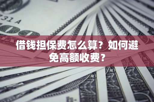 济南借钱担保费怎么算？如何避免高额收费？